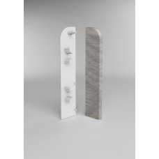 Заглушка торцевая Comfort для плинтуса Классик 80мм (1пар. флоупак) Дуб айсберг 081, Армения