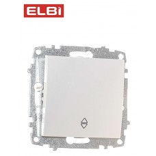 EL-BI,Zena-Vega,выключатель 1-кл проходной,белоснежный,механизм, 609-015600-209, Турция