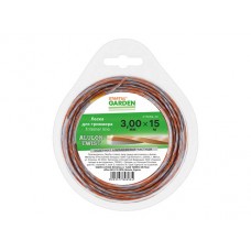 Леска STARTUL GARDEN ф 3.0 мм х 15 м витой квадрат сеч. ALULON TWIST, арт.ST6069-30, Китай