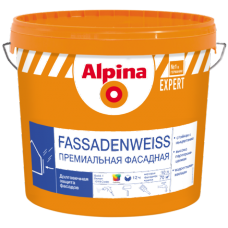Краска ВД-АК Альпина Эксперт Фассаденвайс База 3 прозрачная 2,35л / 3,36 кг, РБ