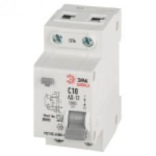Авт. выкл. диф. тока ЭРА D12E2C10AC30 SIMPLE 4,5кА АД-12 электронное 1P+N С10 30мА тип АС, Кит