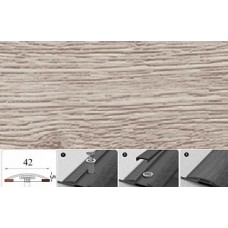 Порог Идеал с монтажным каналом 42мм 1,6м 229 Дуб латте, Россия