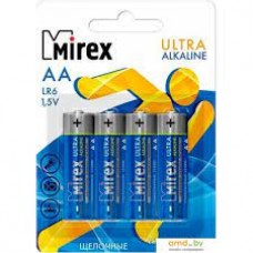 Комплект батареек MIREX ULTRA ALKALINE LR6 AA B4, Китай