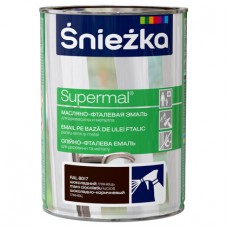 Эмаль масляно-фталевая Sniezka Supermal RAL8017 шоколадно-коричневый 0.4л, Польша
