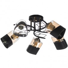 Светильник НПБ 02-5x60-101 K2172/5 чёрный/золото, Беларусь