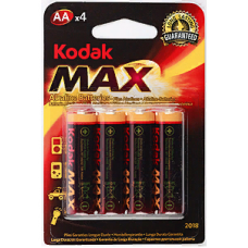 Элемент питания Kodak MAX LR6-4BL [KAA-4] (80/400/17600), Китай