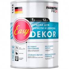 Краска акриловая для мебели и декора EasyDekor (1 л) FARBITEX PROFI, Россия