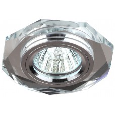 Светильник DK5 CH SL ЭРА декор стекло многогранник MR16,12V/220V, 50W, GU5,3, Китай