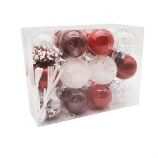 Елочное украшение «ШАР Luxury» (набор 24 шт.) XU2210, Китай