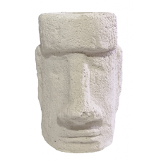 Кашпо скульптура "Моаи" цвет белый № 4, РБ