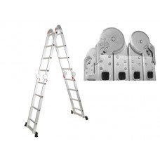 Лестница алюм. STARTUL многофункц. 4х4 ступ. (стрем.-228см, лестн.-460см) 13кг, арт.ST9732-04, Китай
