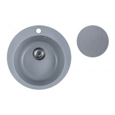 Мойка кухонная AV Engineering из искусственного камня POINT серебро 495х495 мм арт.AVE495495SLA, РБ