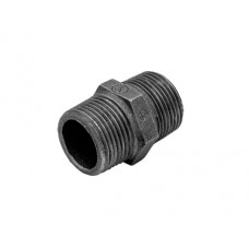 Ниппель AV Engineering 1 1/4" нар.-нар. чугун черн., арт.AVEC491000114, Китай
