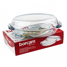 Кастрюля Borcam с крышкой 1,7 л, овальная 59032 1017149, Турция