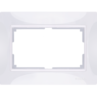 Рамка для двойной розетки (белый, basic) WL03-Frame-01-DBL-white, Китай