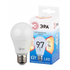 Лампа светодиодная ЭРА QX LED-9,7 Вт-A60-2700K-E27, груша, Китай