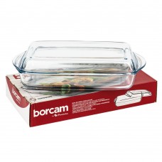 Кастрюля Borcam с крышкой 2,0 л, прямоугольная 59009 1017140, Турция