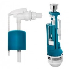 Арматура двойная хром кнопка, бок.подводка, ИнкоЭр, арт.И-СБ2-БпрН-АА-М Р, РФ