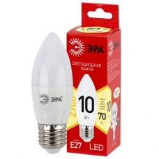 Лампа светодиодная ЭРА LED B35-10W-827-E27 R свеча 10Вт, тепл, Е27, Китай