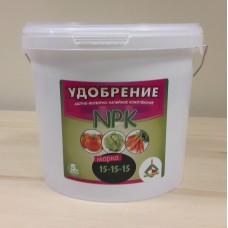 Удобрение АФК азотно-фосфорно-калийное комплексное марки 15-15-15 контейнер 5 кг,  Беларусь