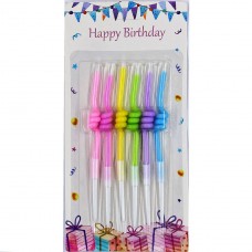 Набор свечей из парафина с подсвечниками 2шт. из ПВХ  Арт.JH43Y1-1271, Китай