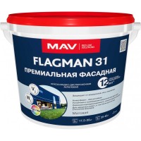 Краска FLAGMAN 31 фасадная (ВД-АК-1031) белая 5л (7,0 кг), РБ