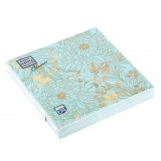 Салфетки декоративные Home Collection Classic 33х33см 3 слоя, 20шт "Золотые цветы Тиффани" 57760, РФ