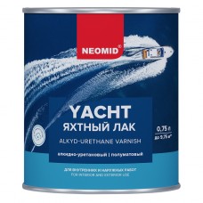 Лак яхтный NEOMID, алкидно-уретановый, полуматовый, 0,75 л, Россия