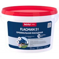 Краска FLAGMAN 31 фасадная (ВД-АК-1031) белая 11л (14,0 кг), РБ