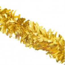 Мишура 171103039 золотая волнистые и широкие лепесткти ,ширина 9см