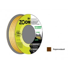 Уплотнитель ZOOM CLASSIC E коричневый 9x4 мм сдвоенный профиль (2х75м), арт.02-2-4-111, Польша