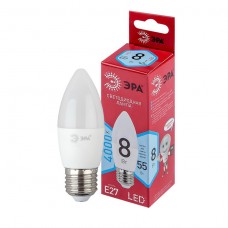 Лампочка светодиодная ЭРА RED LINE LED B35-8W-840-E27 R Е27 8 Вт свеча нейтральный белый свет, Китай