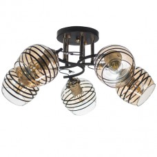 Светильник НПБ 02-5x60-101 N6432/5 чёрный/золото, Беларусь