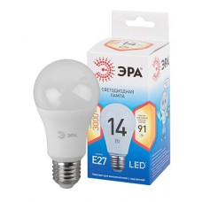 Лампа светодиодная ЭРА QX LED-14 Ват-A60-2700K-E27, груша, Китай