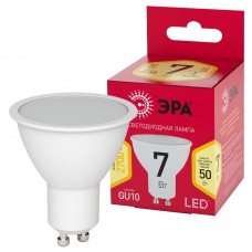 Лампа светодиодная ЭРА RED LINE LED MR16-9W-827-GU10 R софит теплый белый свет, Китай