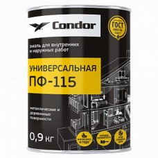 Эмаль Condor ПФ-115 коричневая, банка 1,8 кг, Беларусь