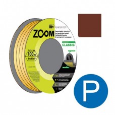 Уплотнитель "P" коричневый 100м  ZOOM CLASSIC, арт.02-2-4-107, Польша