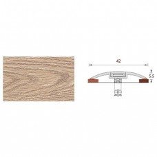 Порог Идеал с монтажным каналом 42мм 1,6м 216/Дуб сафари, Россия