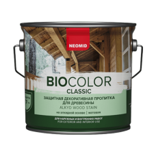 Пропитка NEOMID BIO COLOR CLASSIC защитная декоративная для древесины палисандр, 9 л, Россия