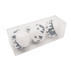 Елочное украшение «ШАР» (набор 3 шт.) KF22-2027, Китай