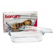 Кастрюля Borcam с крышкой 2,8 л, прямоугольная 59010 1017141, Турция