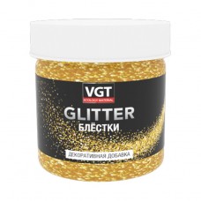 Блестки PET GLITTER, золото, 0,05 кг, Россия