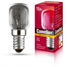 Лампа накаливания MIC Camelion 15/PT/CL/E14 для духовок, Китай