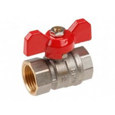 Кран шаровый AV Engineering 1/2" вн.-вн. бабочка PN30, арт.AVE139012, Китай