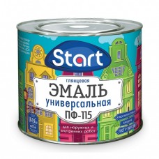 Эмаль ПФ-115 Start чёрная 1,8 кг, РФ