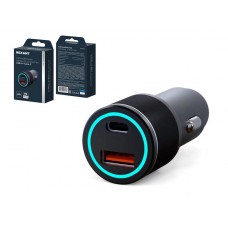 Устройство зарядное автомобильное c двумя порт (USB-C + USB-A) c LED-подсв, 48Вт REXANT, Китай