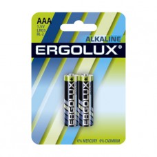 Батарейка Ergolux LR03 Alkaline 1.5В (2шт в упак), Китай
