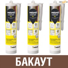 Герметик Vetonit comfort sil силиконовый 18 бакаут 280 мл 1027418, Россия