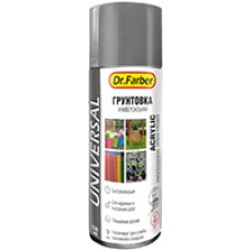 Грунтовка-аэрозоль Dr.Farber акриловая универсальная черная 520 мл 12188-270, РБ Грунтовка-аэрозоль Dr.Farber акриловая универсальная черная 520 мл 12188-270, РБ
