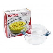 Кастрюля Borcam с крышкой 1,0 л, круглая 59033 1017150, Турция